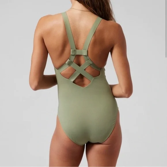 NWT Athleta Palm One Piece Swimsuit - Picture 2 of 6